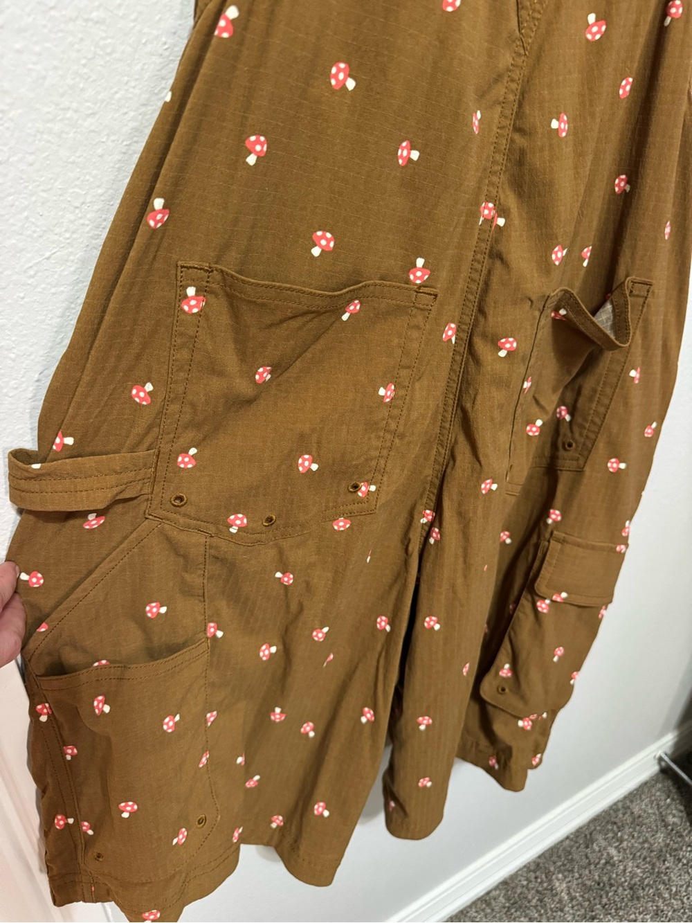 Duluth Women’s Brown mushroom Overalls Jumpsuit - Picture 3 of 7